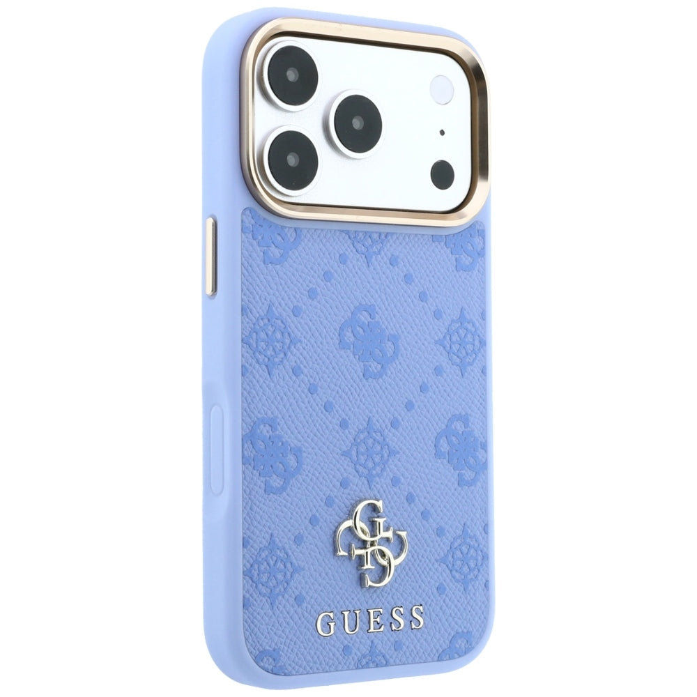 Funda MagSafe para Apple iPhone 18 Pro / 17 Pro, Guess, Peony 4G Small Logo, Azul