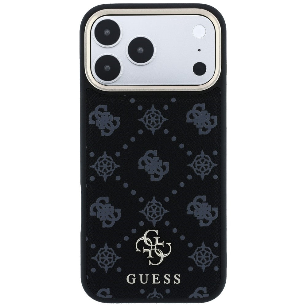Funda MagSafe para Apple iPhone 18 Pro / 17 Pro, Guess, Peony 4G Small Logo, Negra