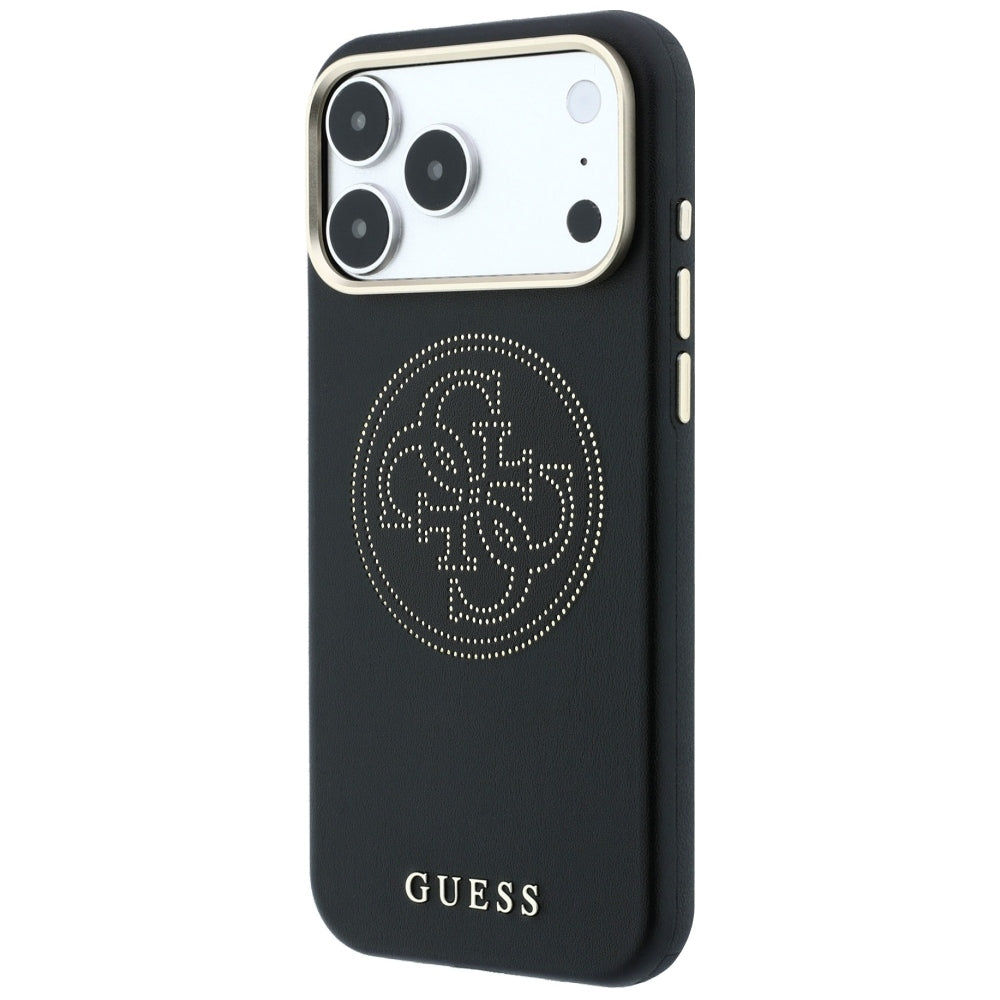 Funda MagSafe para Apple iPhone 18 Pro / 17 Pro, Guess, Perforada 4G, Negra