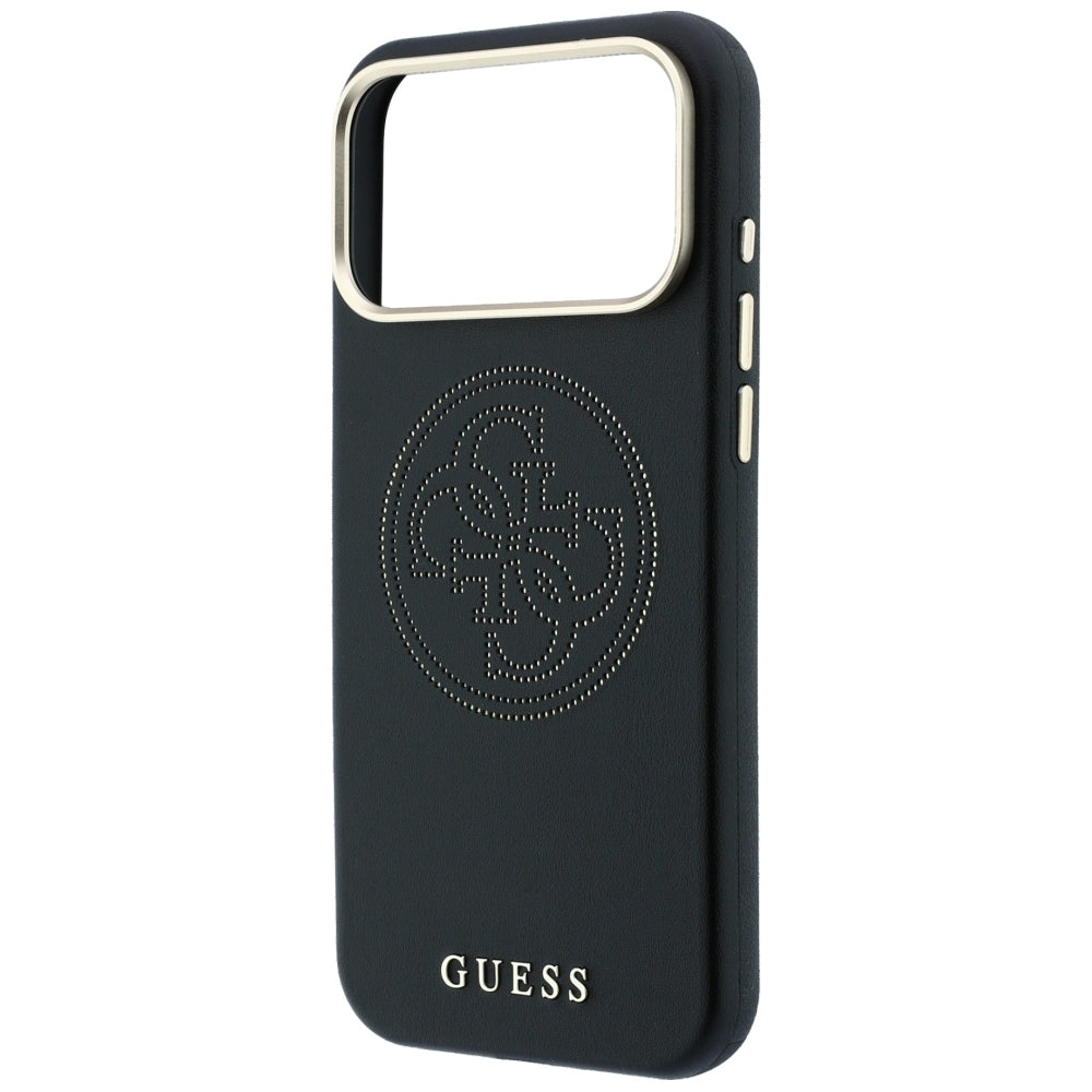 Funda MagSafe para Apple iPhone 18 Pro / 17 Pro, Guess, Perforada 4G, Negra