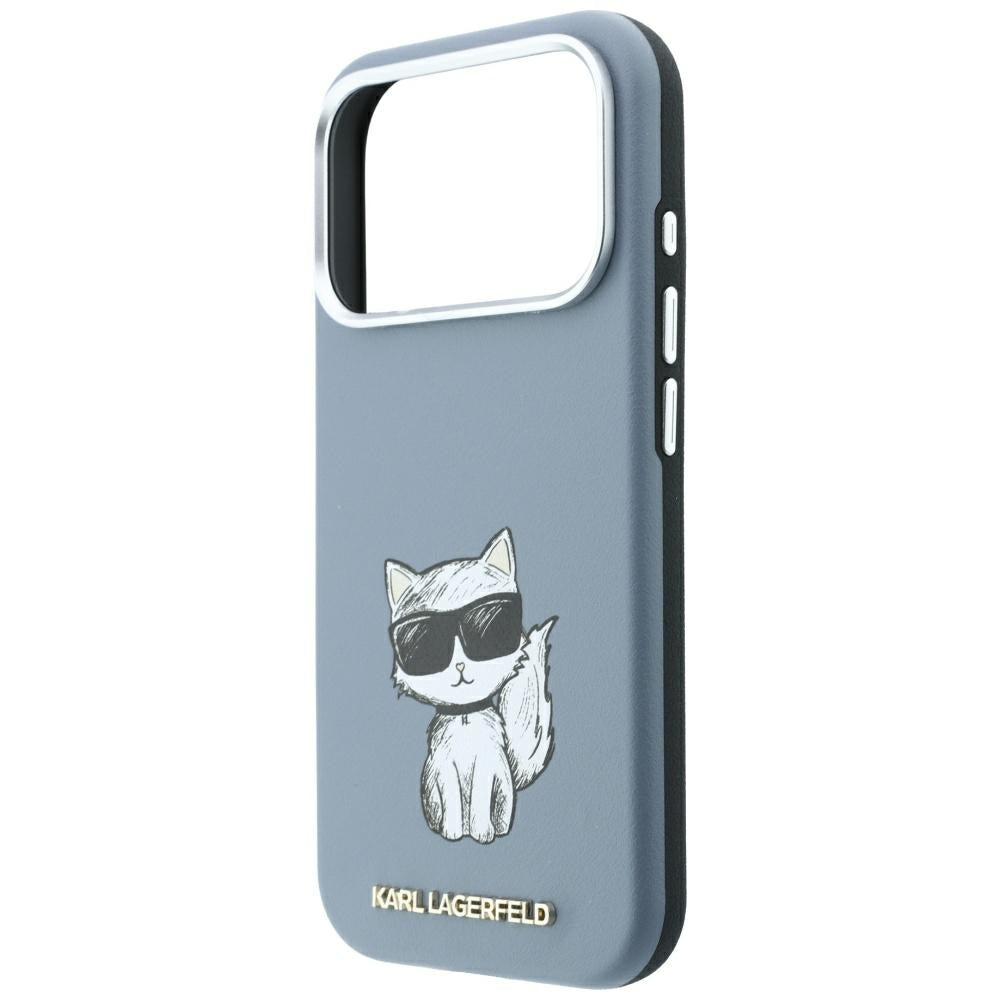 Funda MagSafe para Apple iPhone 18 Pro / 17 Pro, Karl Lagerfeld, Choupette Sketch, Azul