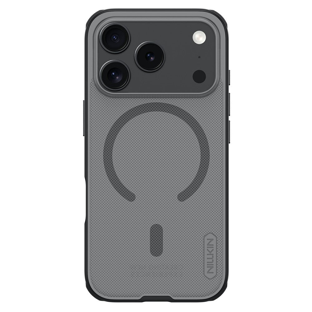 MagSafe Case for Apple iPhone 18 Pro / 17 Pro, Nillkin, Super Shield Pro, Black Satin Transparent