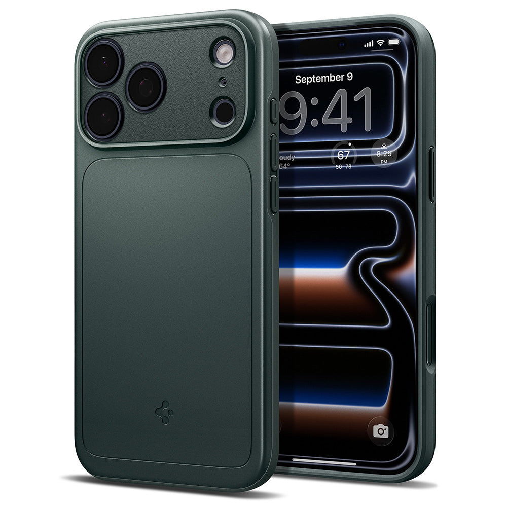 Funda MagSafe para Apple iPhone 18 Pro / 17 Pro, Spigen, Thin Fit, Verde ACS12145