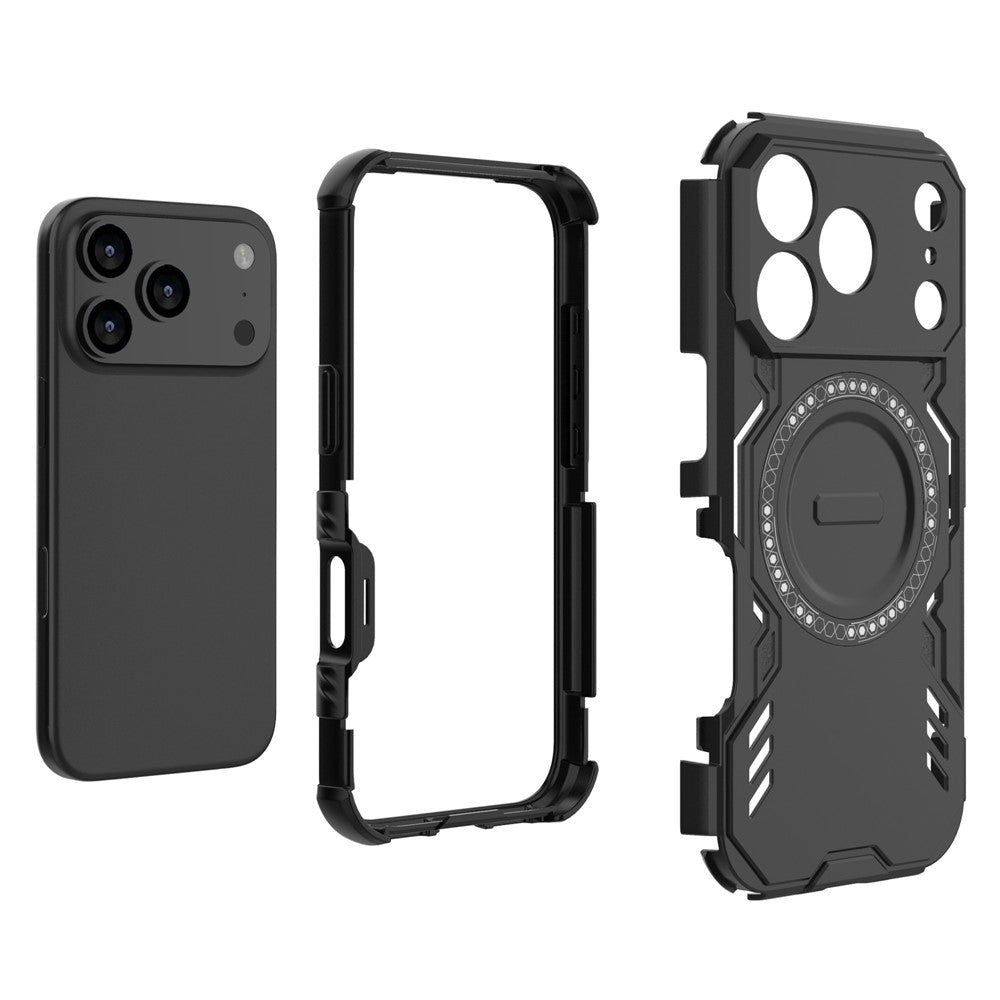 Funda MagSafe para Apple iPhone 18 Pro / 17 Pro, Techsuit, ArmorMag, Negra