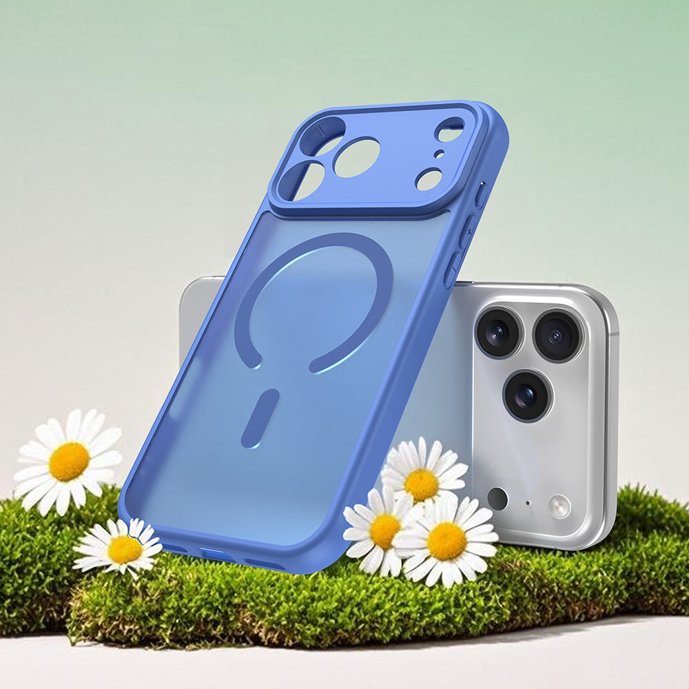 Funda MagSafe para Apple iPhone 18 Pro / 17 Pro, Techsuit, HaloFrost II, Azul