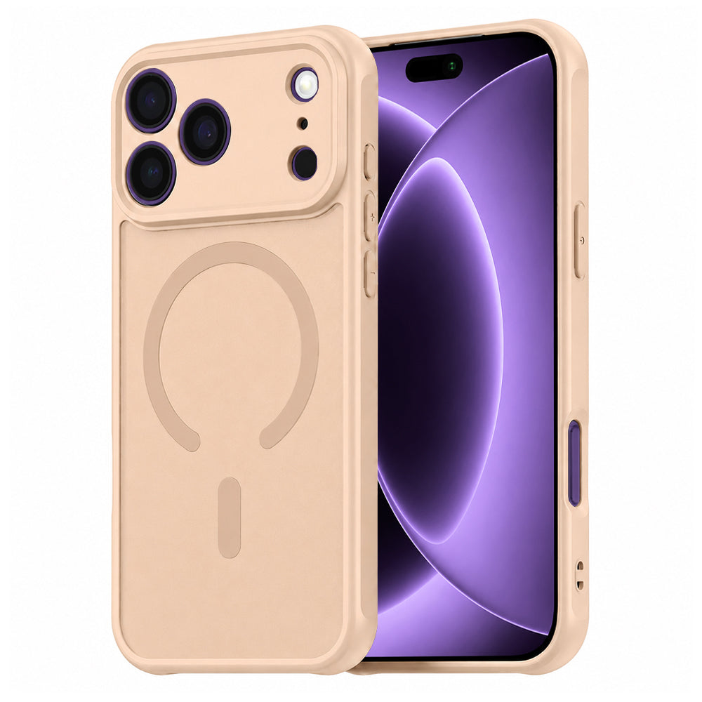 Funda MagSafe para Apple iPhone 18 Pro / 17 Pro, Techsuit, HaloFrost II, Dorada