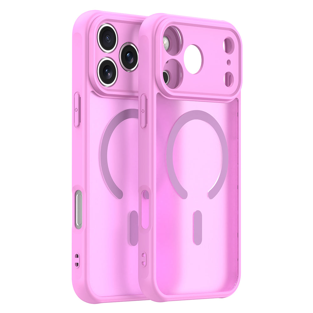 Funda MagSafe para Apple iPhone 18 Pro / 17 Pro, Techsuit, HaloFrost II, Rosa