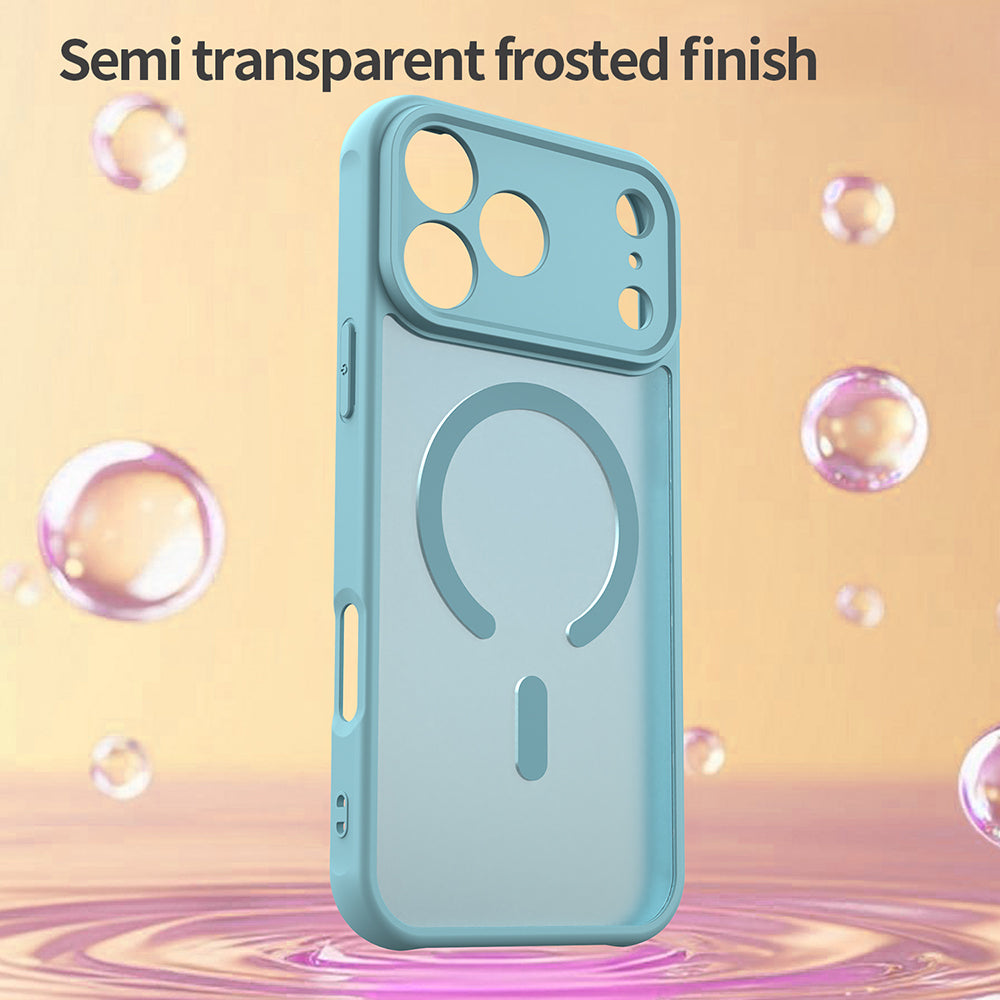 Funda MagSafe para Apple iPhone 18 Pro / 17 Pro, Techsuit, HaloFrost II, Verde Claro