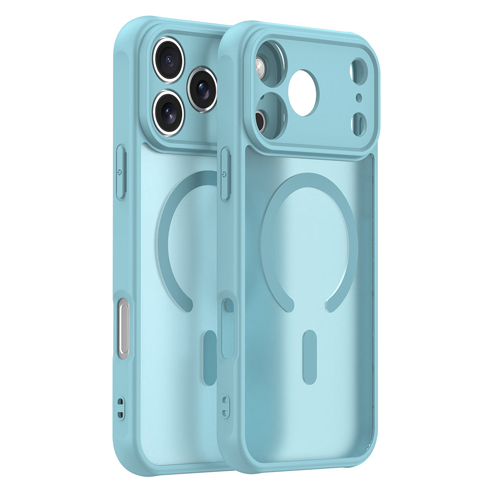 Funda MagSafe para Apple iPhone 18 Pro / 17 Pro, Techsuit, HaloFrost II, Verde Claro