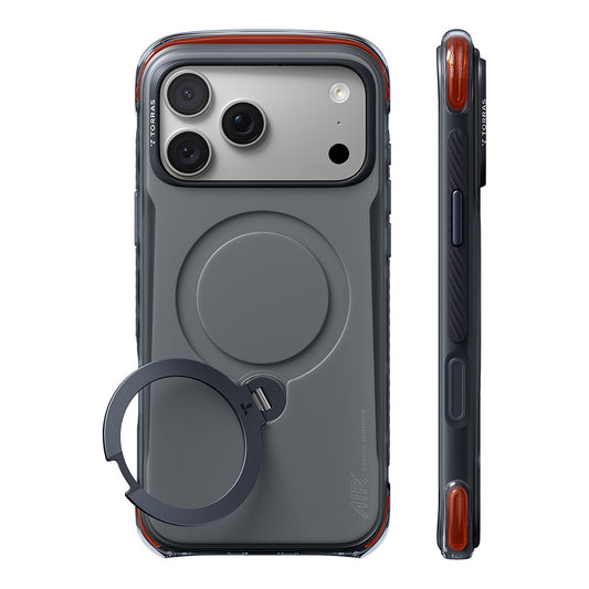 Funda MagSafe para Apple iPhone 18 Pro / 17 Pro, Torras, Ostand Q3 Air Pro, Negra