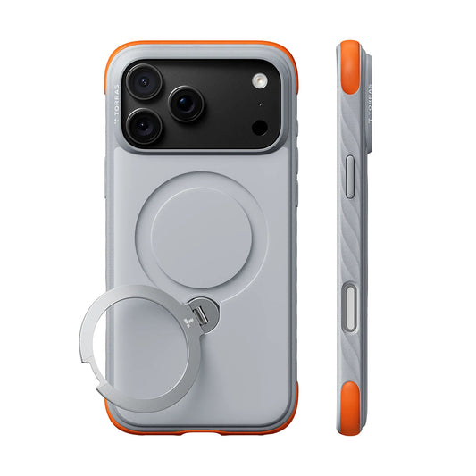 Funda MagSafe para Apple iPhone 18 Pro / 17 Pro, Torras, Ostand Q3 Rugged, Blanca