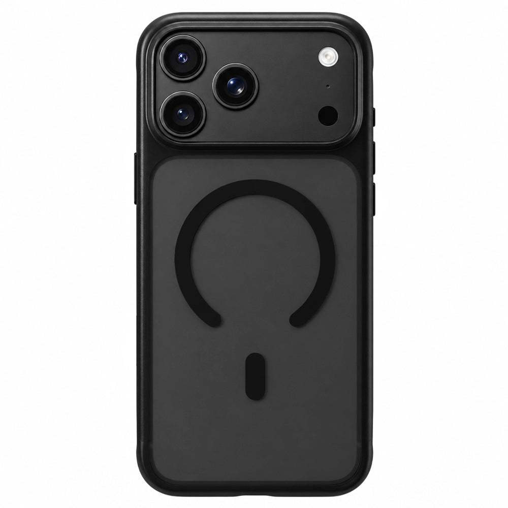 Funda MagSafe para Apple iPhone 18 Pro Max / 17 Pro Max, Blueo, respetuosa con la piel y anticaídas, negra satinada