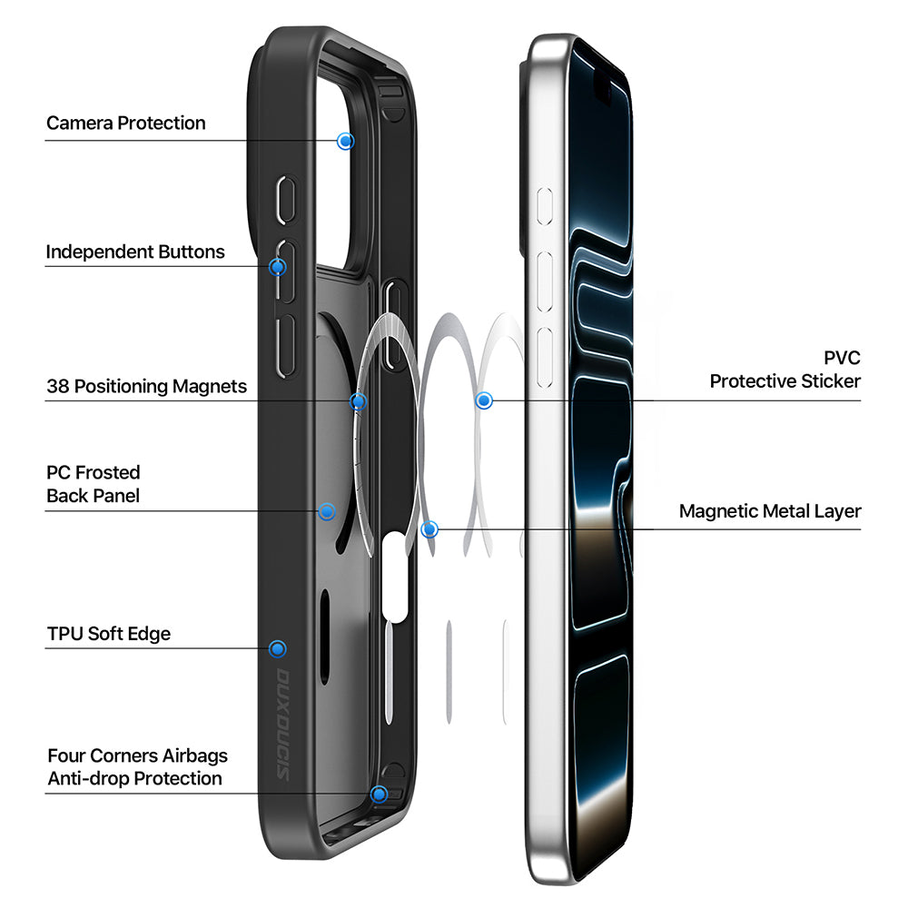 Funda MagSafe para Apple iPhone 18 Pro Max / 17 Pro Max, DUX DUCIS, Yind, Morado Claro