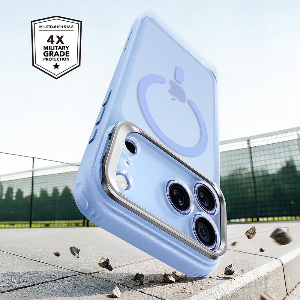 Funda MagSafe para Apple iPhone 18 Pro Max / 17 Pro Max, ESR, Classic Hybrid Kickstand, Azul Satinado