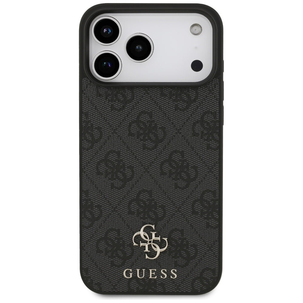 Funda MagSafe para Apple iPhone 18 Pro Max / 17 Pro Max, Guess, 4G Small and Classic, Negra