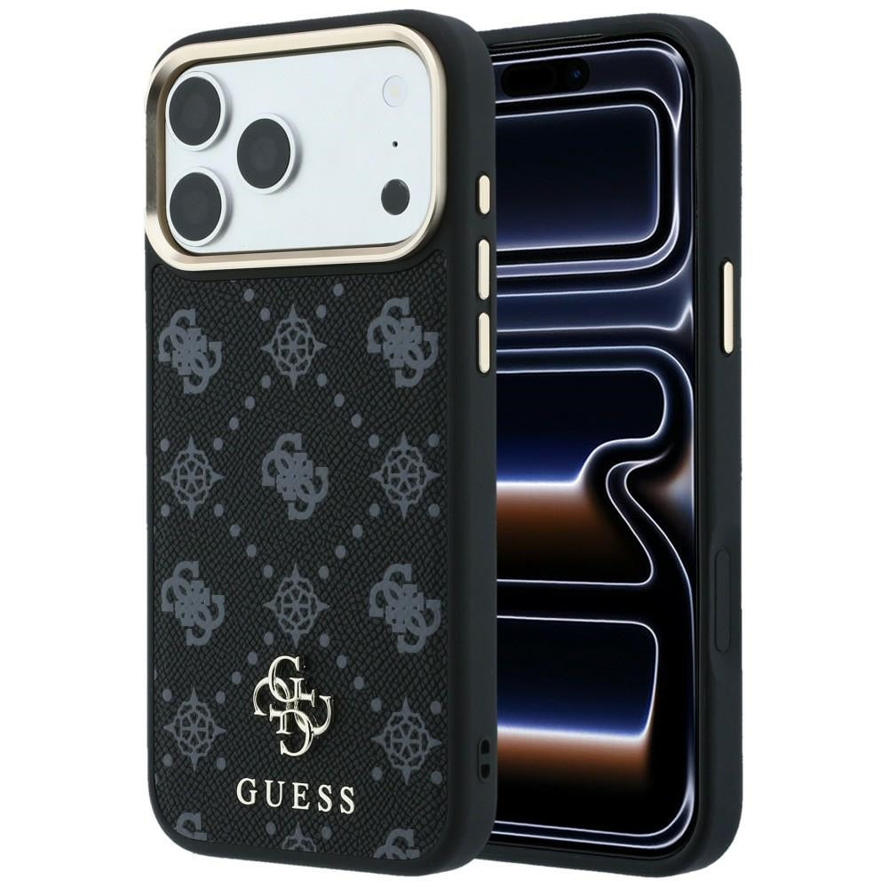 Funda MagSafe para Apple iPhone 18 Pro Max / 17 Pro Max, Guess, Peony 4G Small Logo, Negra