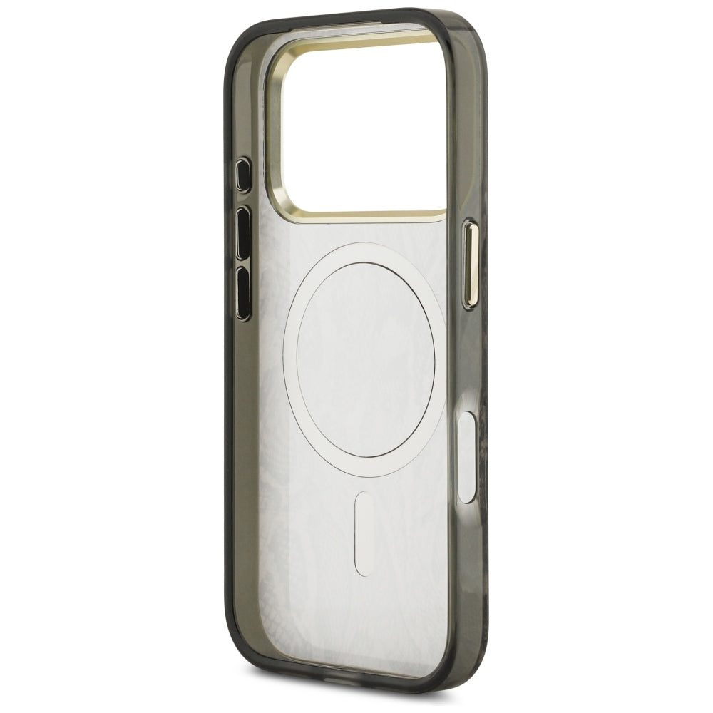 Funda MagSafe para Apple iPhone 18 Pro Max / 17 Pro Max, Guess, Patrón de Pitón, Marrón