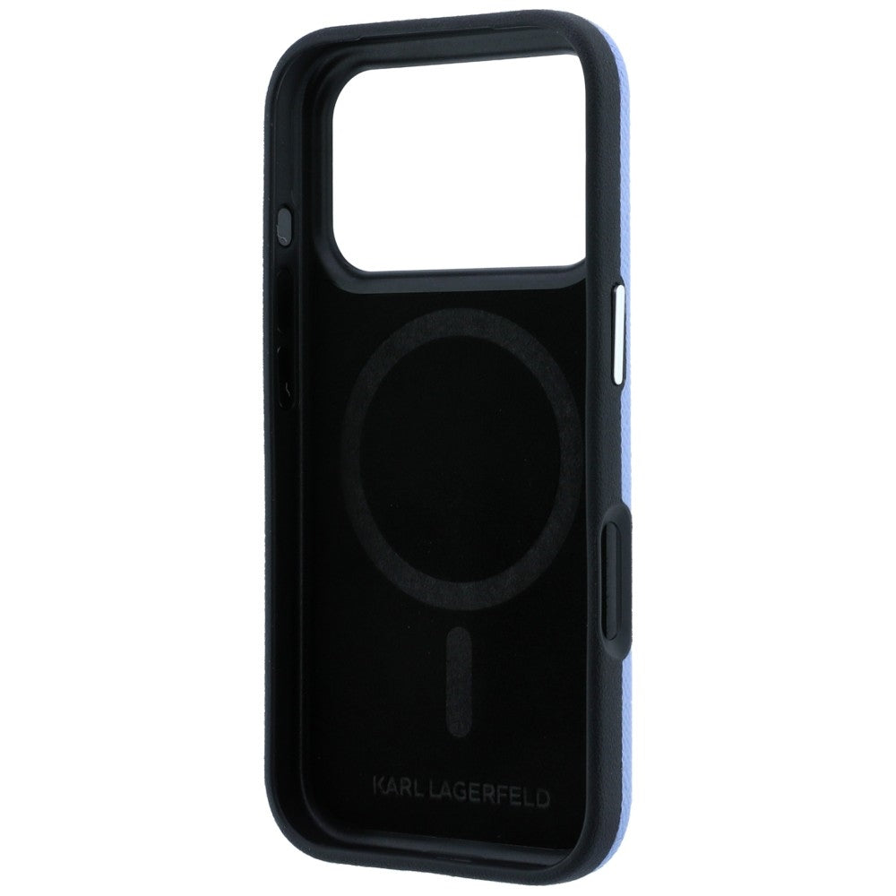 Funda MagSafe para Apple iPhone 18 Pro Max / 17 Pro Max, Karl Lagerfeld, Grained Choupette Head, Bleu