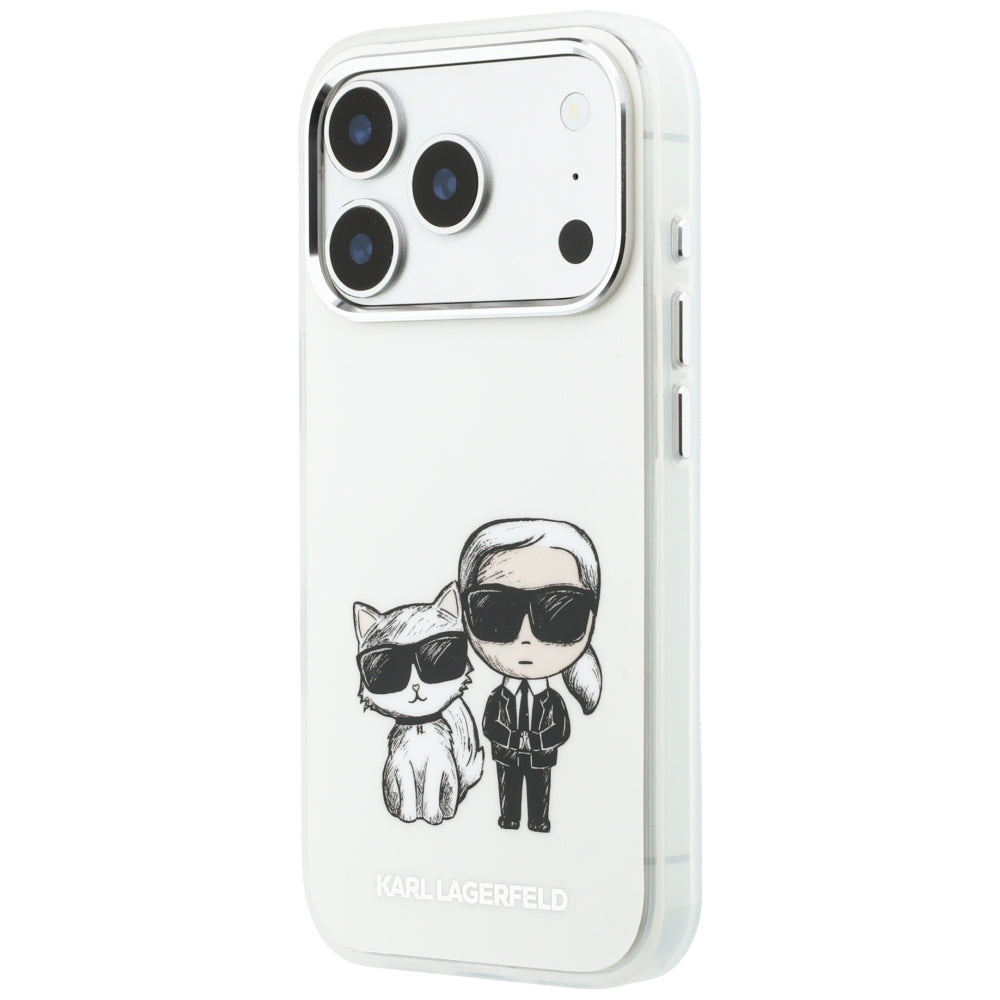 Funda MagSafe para Apple iPhone 18 Pro Max / 17 Pro Max, Karl Lagerfeld, IML KC Bodies Sketch Print, Beige