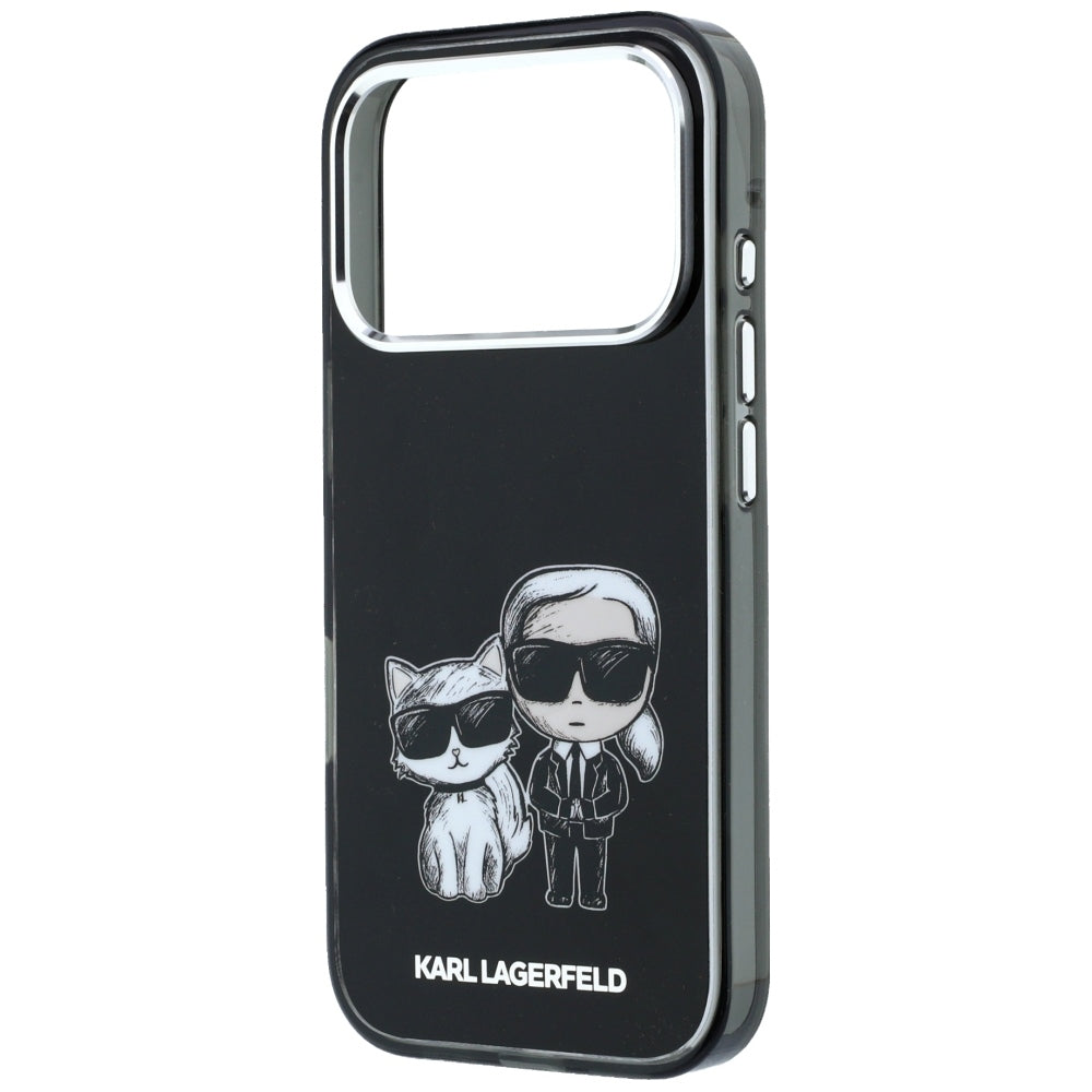 Funda MagSafe para Apple iPhone 18 Pro Max / 17 Pro Max, Karl Lagerfeld, IML KC Bodies Sketch Print, Negra