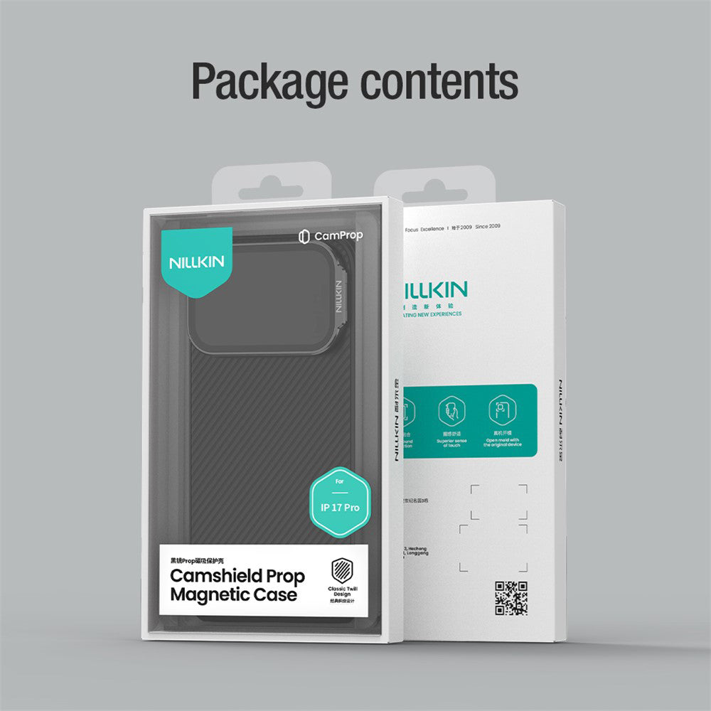 Funda MagSafe para Apple iPhone 18 Pro Max / 17 Pro Max, Nillkin, CamShield Prop, Negra