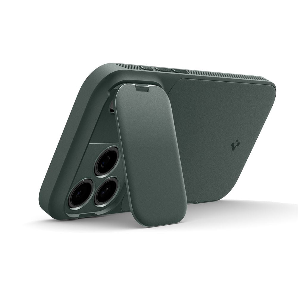 Funda MagSafe para Apple iPhone 18 Pro Max / 17 Pro Max, Spigen, Optik Armor, Verde ACS09901
