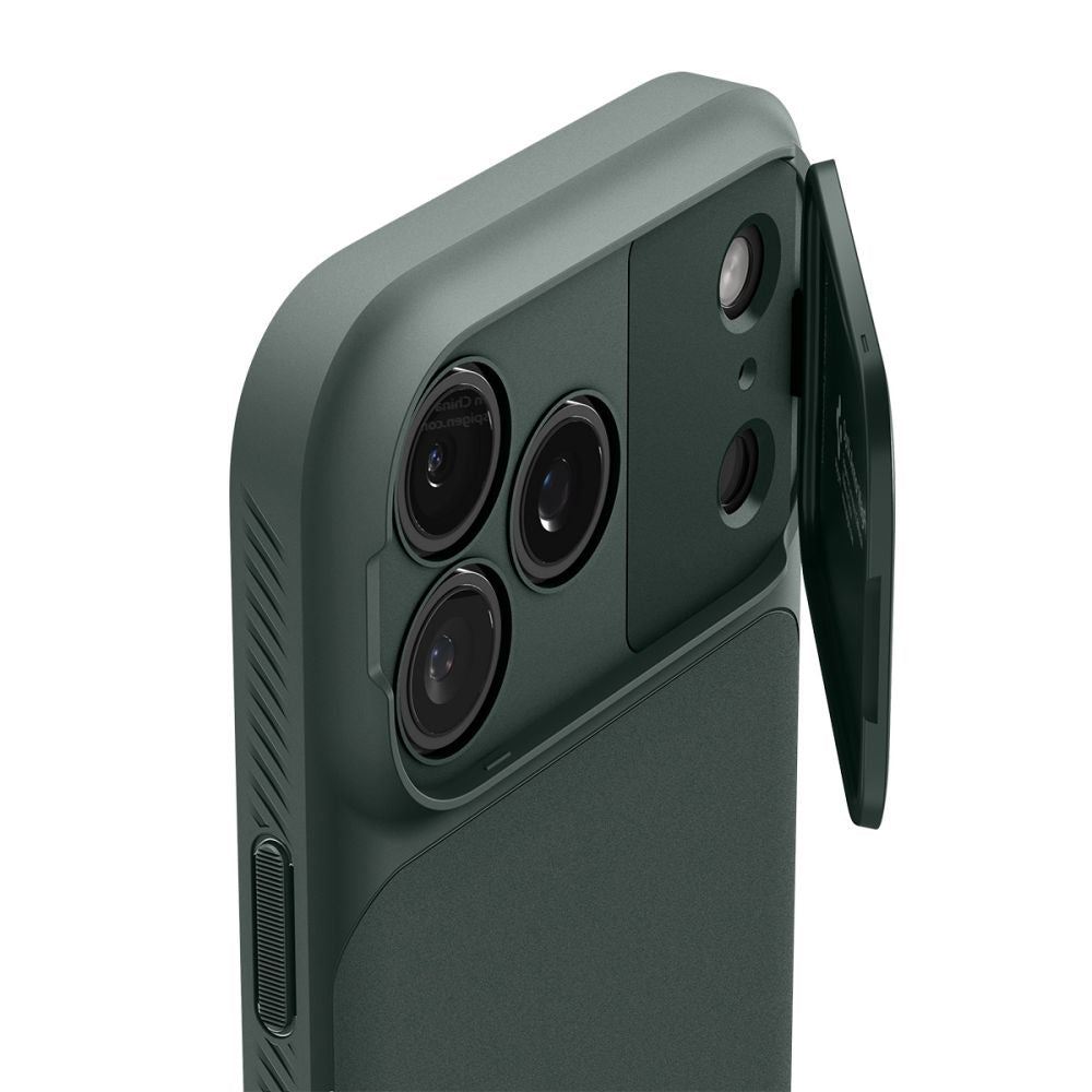 Funda MagSafe para Apple iPhone 18 Pro Max / 17 Pro Max, Spigen, Optik Armor, Verde ACS09901