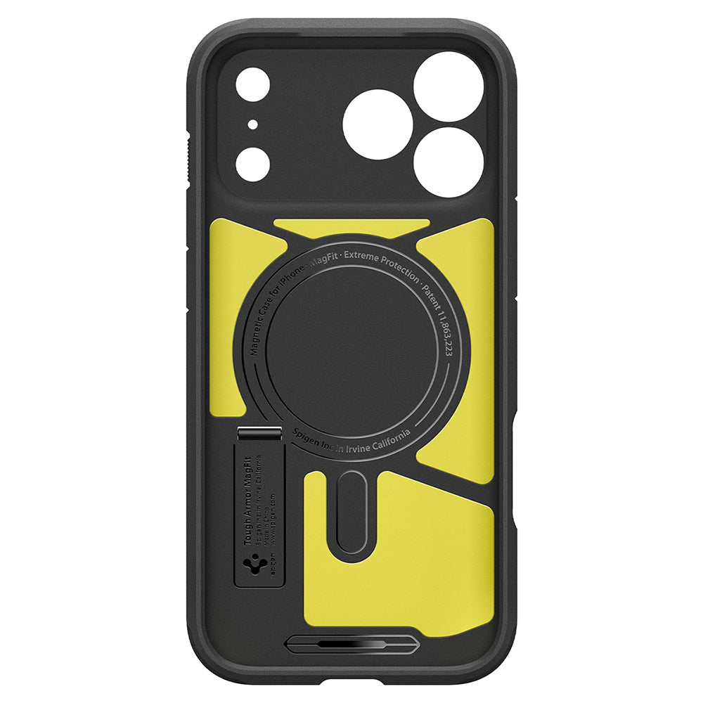 Funda MagSafe para Apple iPhone 18 Pro Max / 17 Pro Max, Spigen, Tough Armor T, Negra ACS12136