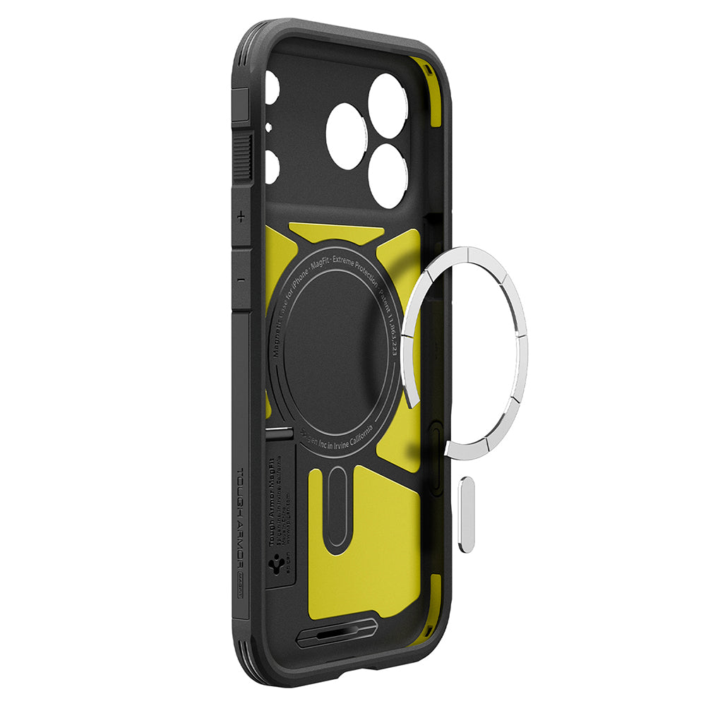 Funda MagSafe para Apple iPhone 18 Pro Max / 17 Pro Max, Spigen, Tough Armor T, Negra ACS12136