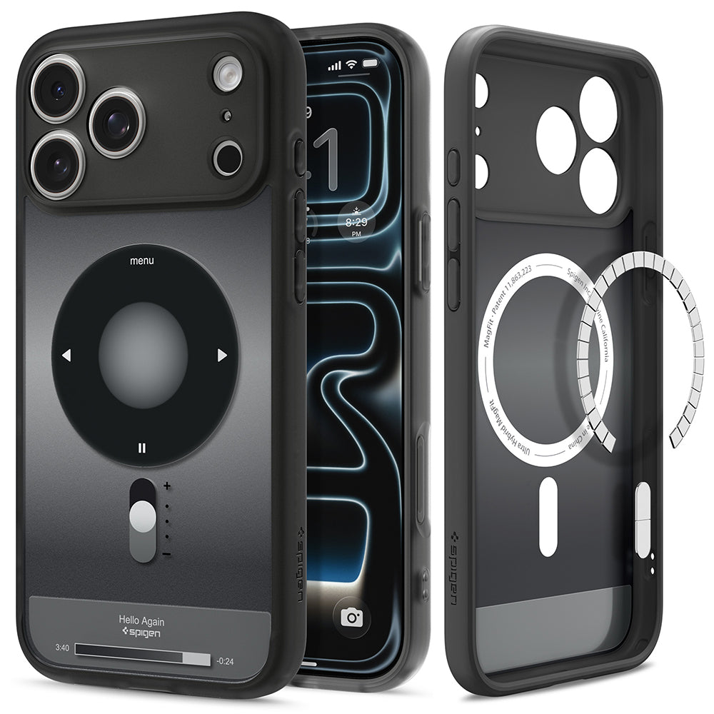 Funda MagSafe para Apple iPhone 18 Pro Max / 17 Pro Max, Spigen, Ultra Hybrid Classic, Negra ACS12131