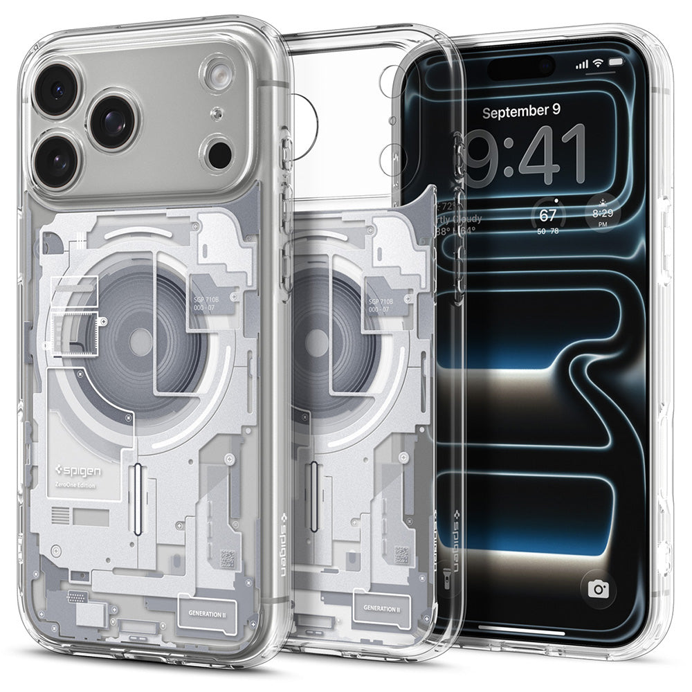 Funda MagSafe para Apple iPhone 18 Pro Max / 17 Pro Max, Spigen, Ultra Hybrid Zero One, Blanca ACS12126