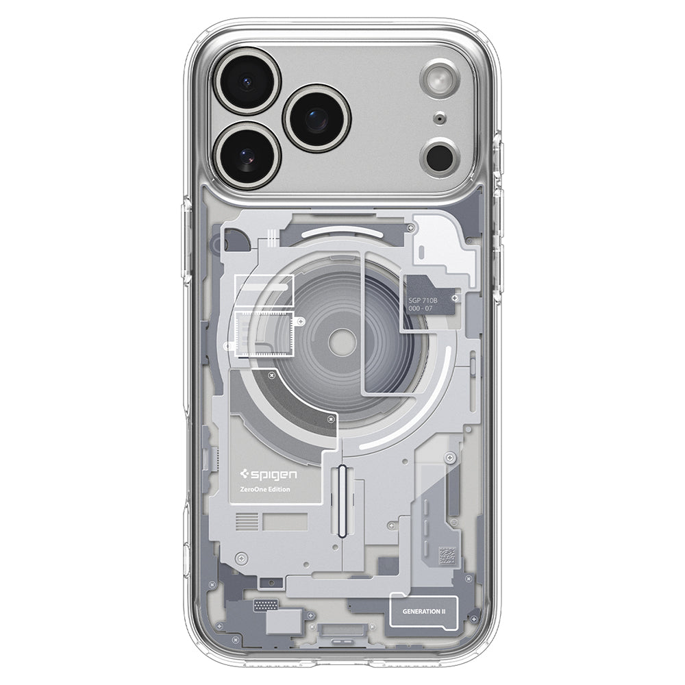 Funda MagSafe para Apple iPhone 18 Pro Max / 17 Pro Max, Spigen, Ultra Hybrid Zero One, Blanca ACS12126