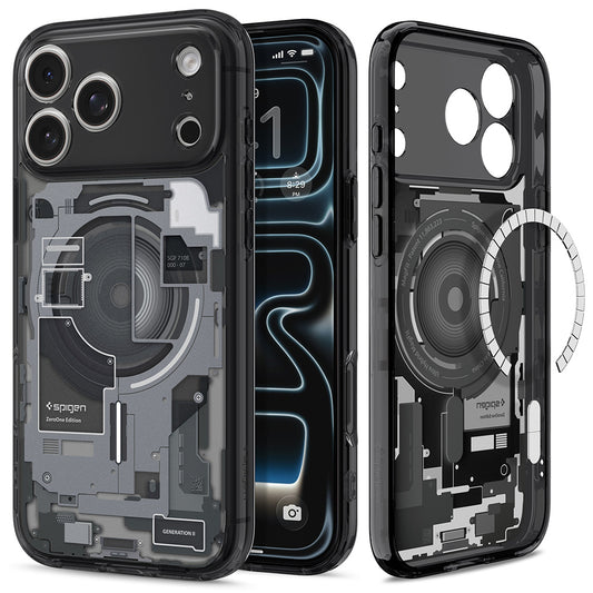 Funda MagSafe para Apple iPhone 18 Pro Max / 17 Pro Max, Spigen, Ultra Hybrid Zero One, Negra ACS12128