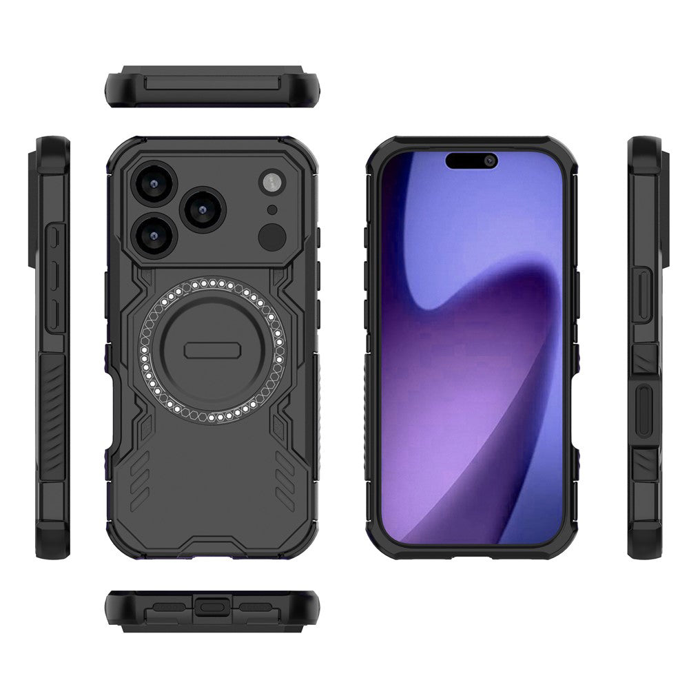 Funda MagSafe para Apple iPhone 18 Pro Max / 17 Pro Max, Techsuit, ArmorMag, Negra