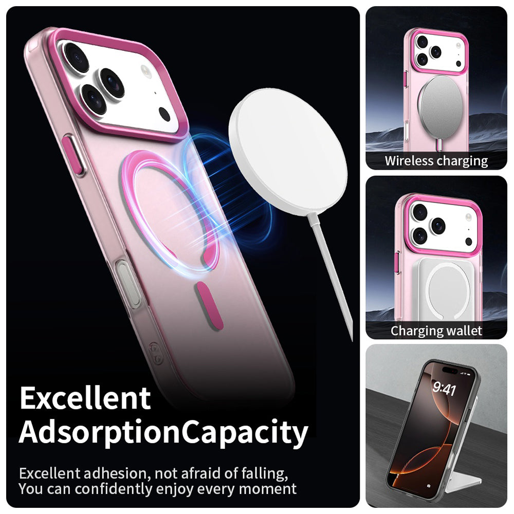 Funda MagSafe para Apple iPhone 18 Pro Max / 17 Pro Max, Techsuit, CandyCase, Rosa