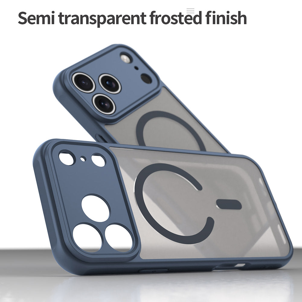 Funda MagSafe para Apple iPhone 18 Pro Max / 17 Pro Max, Techsuit, HaloFrost II, Azul Marino