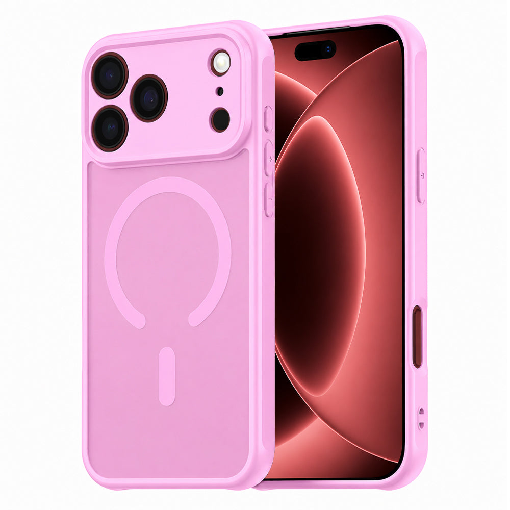 Funda MagSafe para Apple iPhone 18 Pro Max / 17 Pro Max, Techsuit, HaloFrost II, Rosa