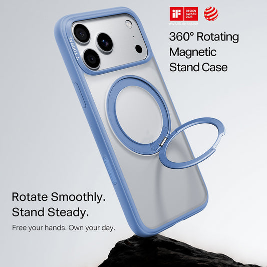 Funda MagSafe para Apple iPhone 18 Pro Max / 17 Pro Max, Torras, Ostand O1 Guardian, Azul