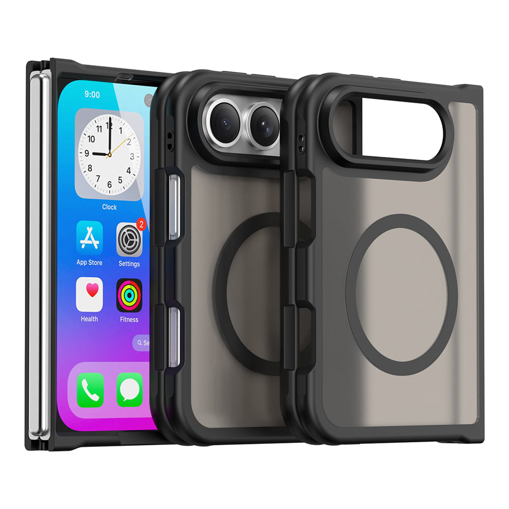 Funda MagSafe para Apple iPhone Duo, Techsuit, HaloFrost II, Negra
