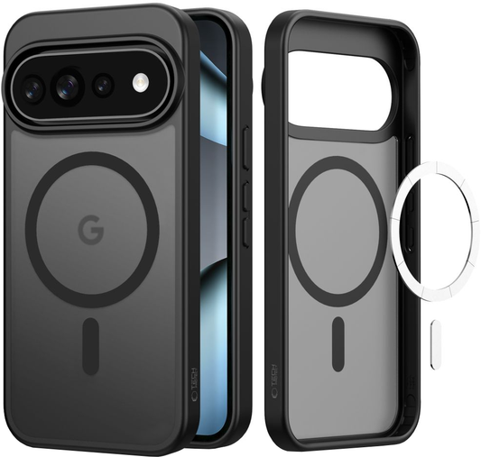 Funda MagSafe para Google Pixel 11 Pro XL / 10 Pro XL / 9 Pro XL, Tech-Protect, Magmat, Negra Mate