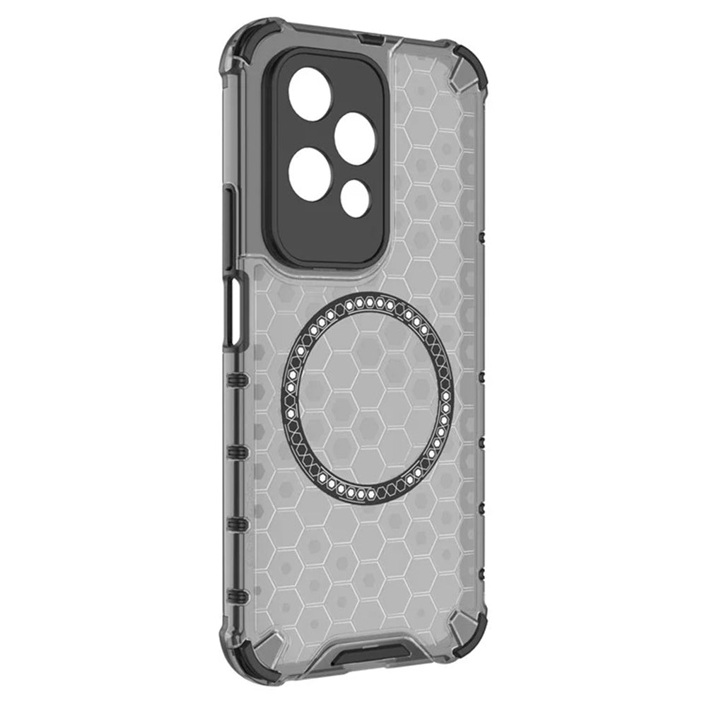 Funda MagSafe para Honor 200 Lite, Techsuit, HoneyComb Shield, Negra