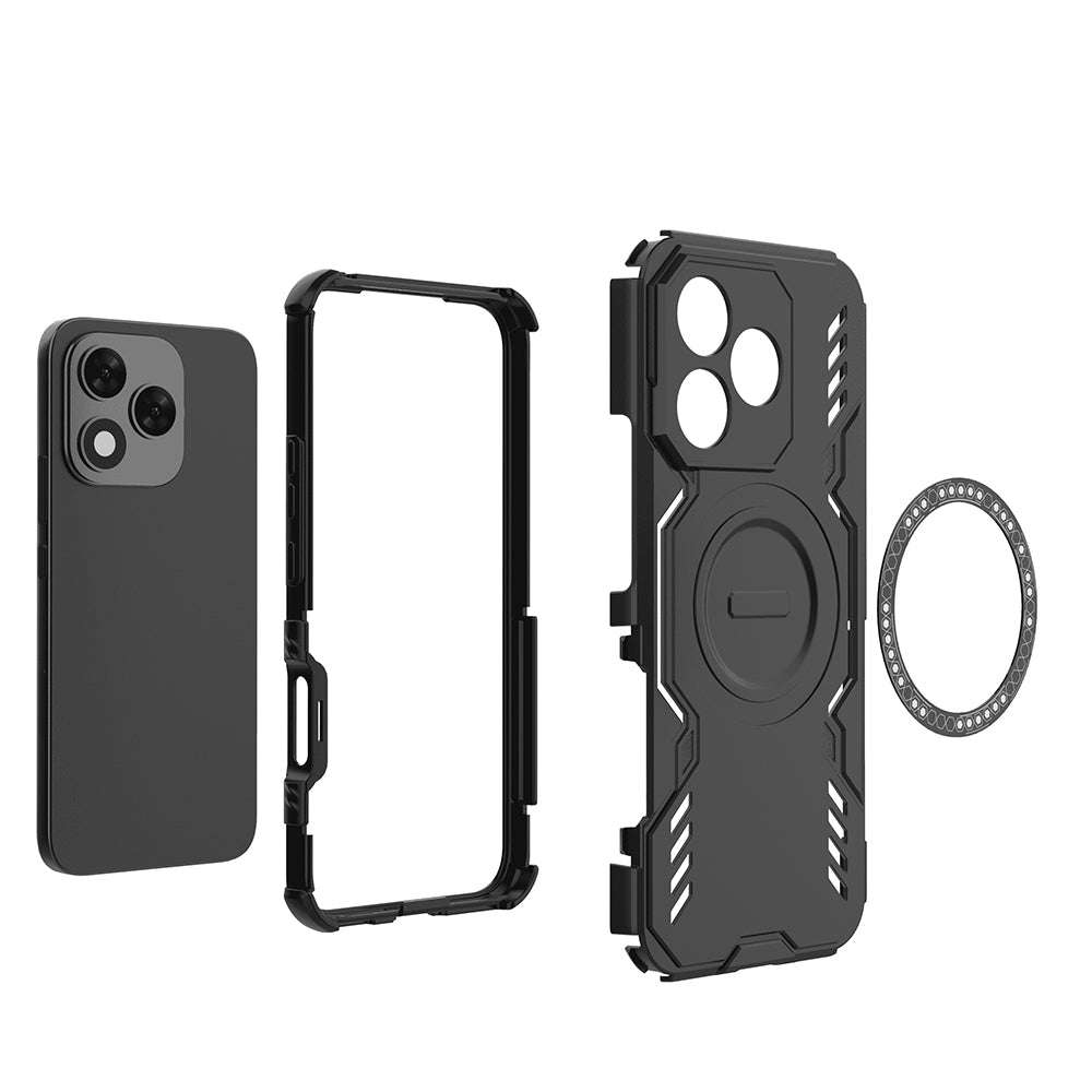 Funda MagSafe para Honor 400 Lite, Techsuit, ArmorMag, Negra