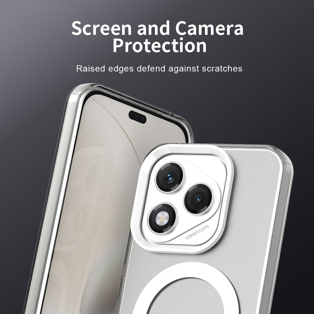 Funda MagSafe para Honor 400 Lite, Techsuit, CandyCase, Blanca