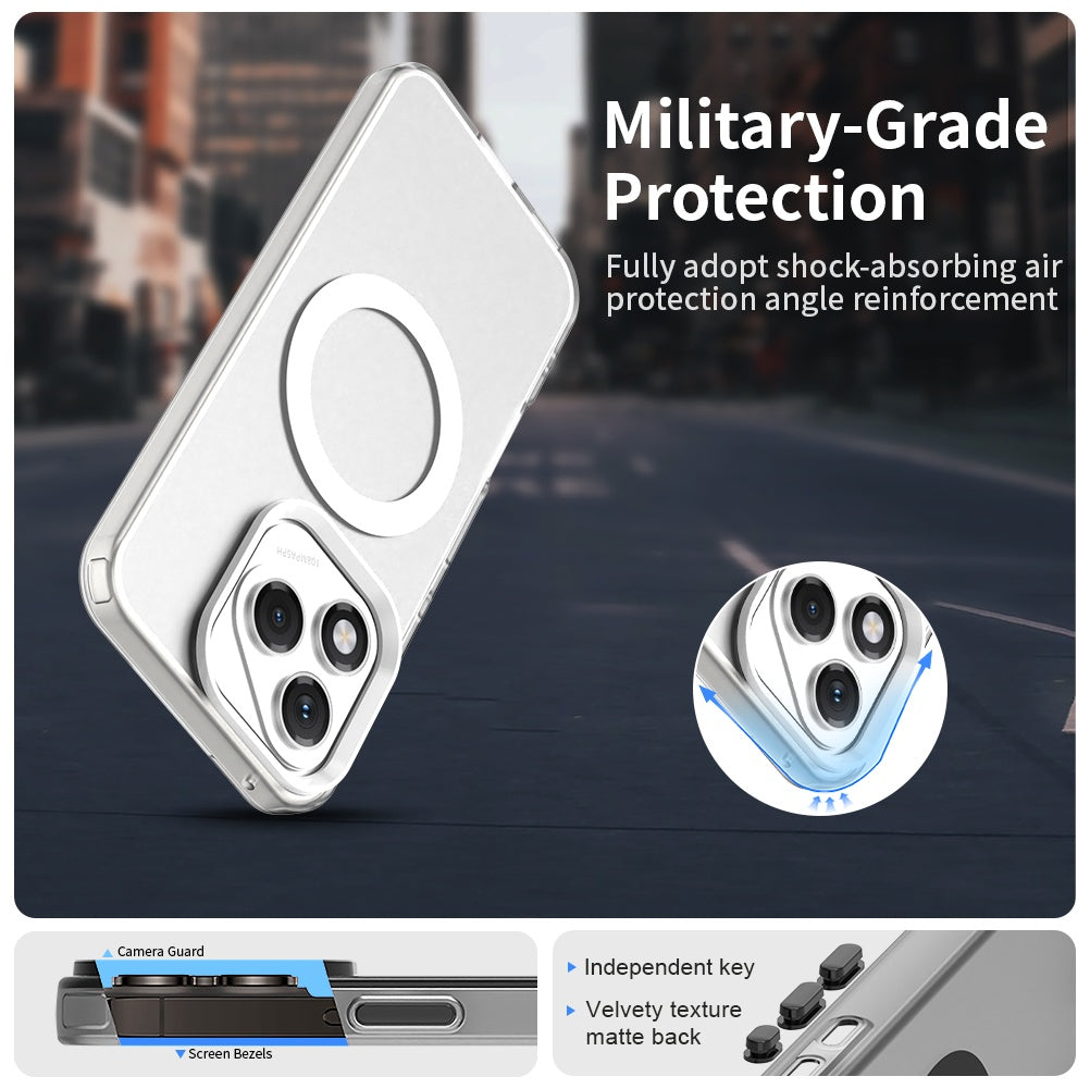 Funda MagSafe para Honor 400 Lite, Techsuit, CandyCase, Blanca