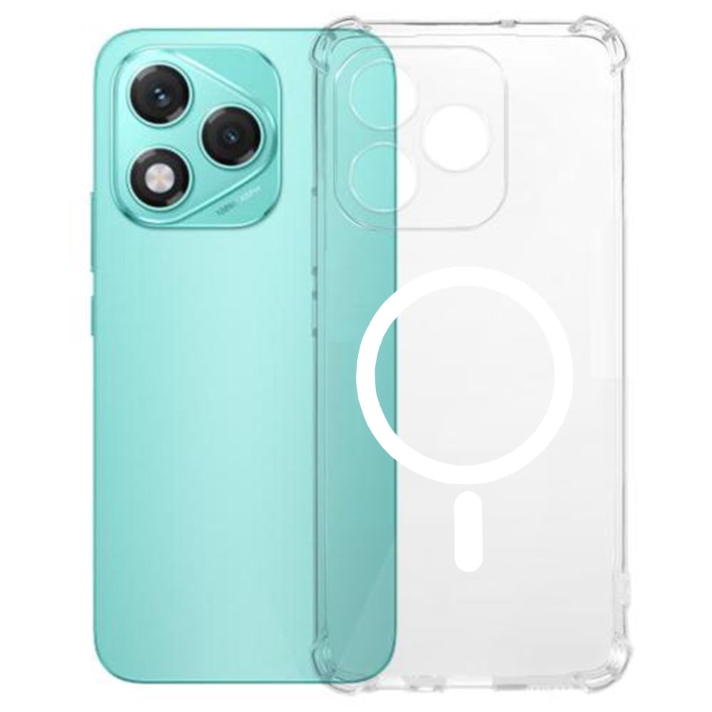 Funda MagSafe para Honor 400 Lite, Techsuit, a prueba de golpes, Transparente
