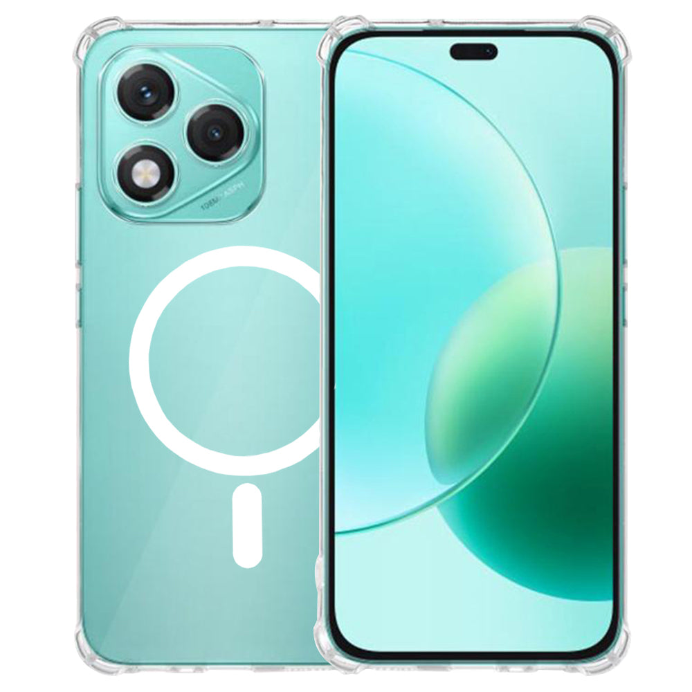 Funda MagSafe para Honor 400 Lite, Techsuit, a prueba de golpes, Transparente