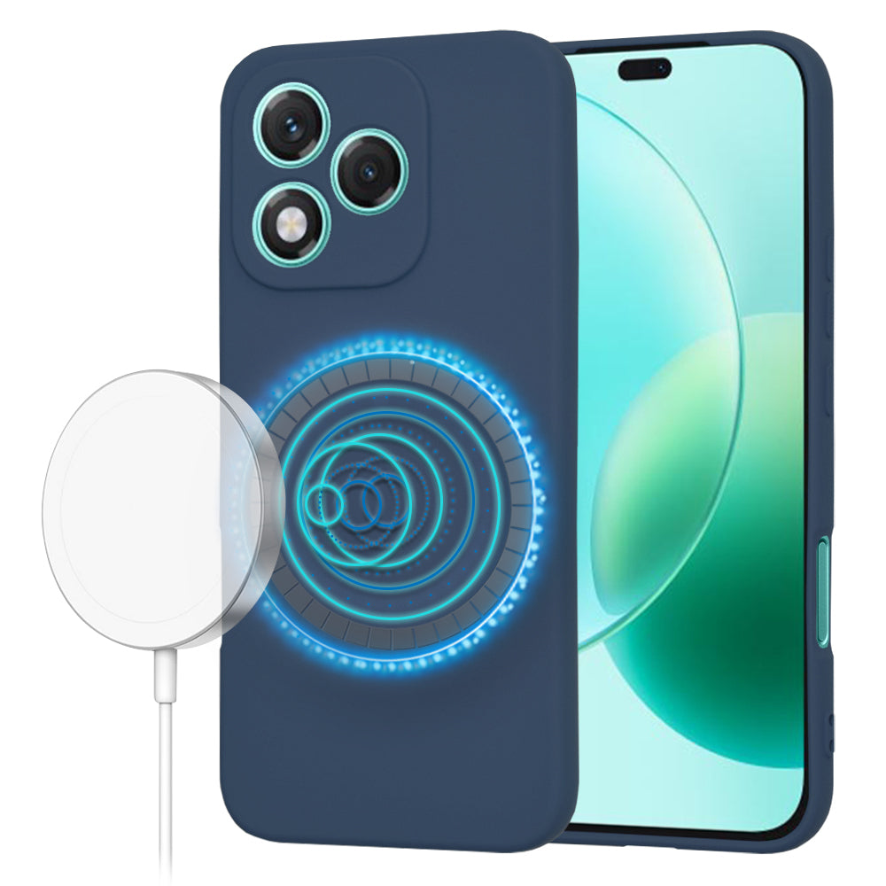 Funda MagSafe para Honor 400 Lite, Techsuit, SoftFlex, Azul marino