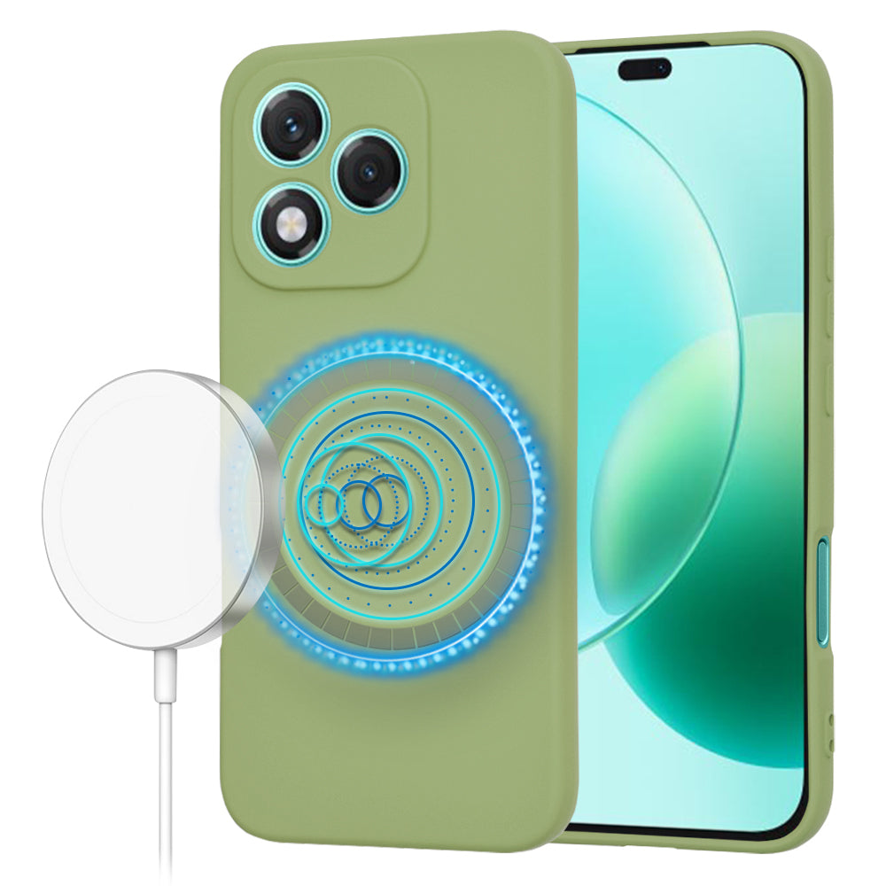 Funda MagSafe para Honor 400 Lite, Techsuit, SoftFlex, Matcha
