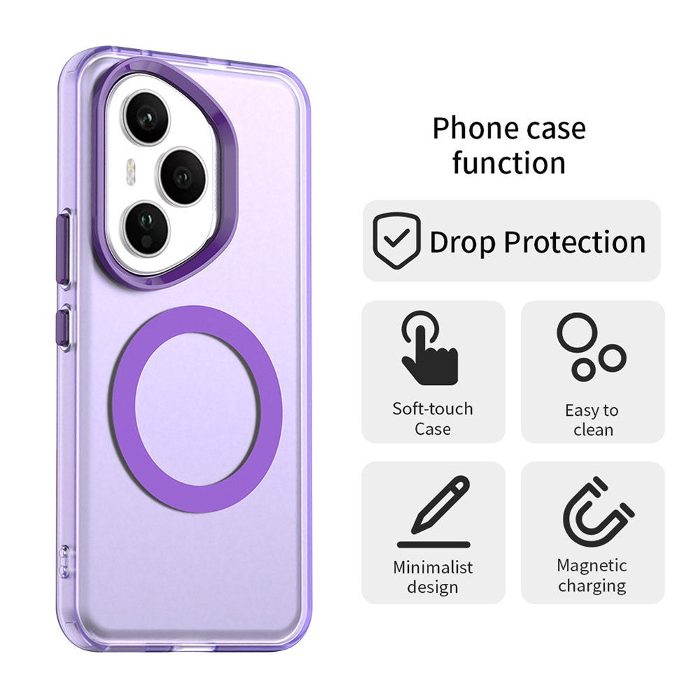 Funda MagSafe para Honor 400 Pro, Techsuit, CandyCase, Morado