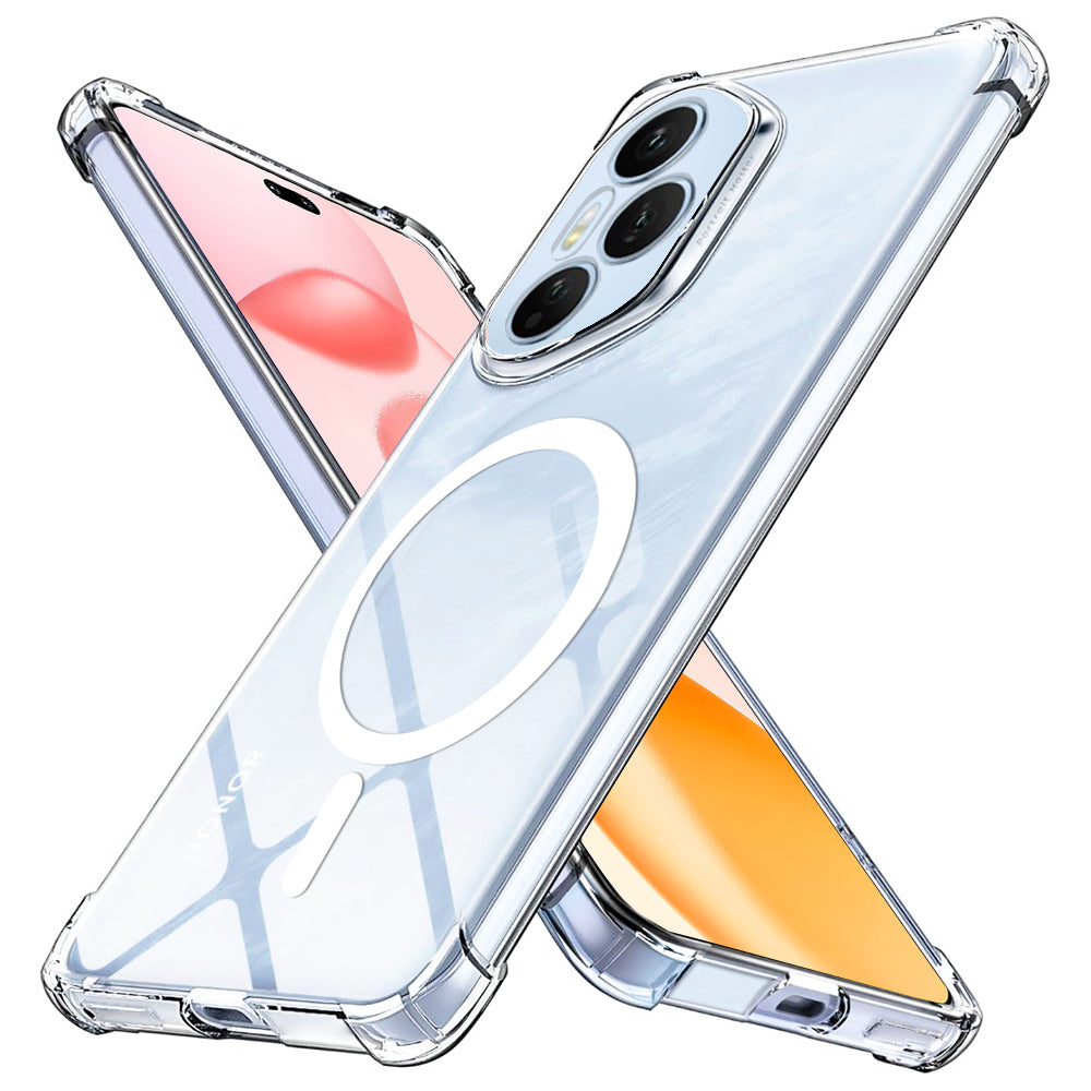 Funda MagSafe para Honor 400 Pro, Techsuit, a prueba de golpes, Transparente
